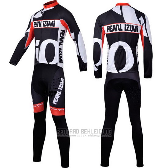 2010 Fahrradbekleidung Pearl Izumi Shwarz und Wei Trikot Langarm und Tragerhose - zum Schließen ins Bild klicken